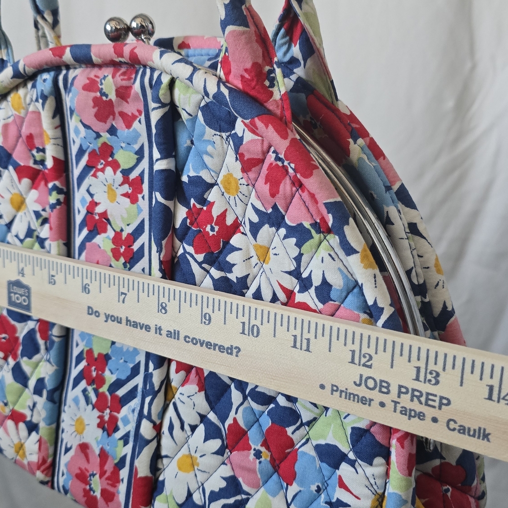 Vera Bradley Eloise Frame Quilted Shoulder Bag - Retired Print Kisslock purse - Picture 11 of 11